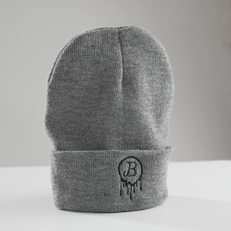 Signature Drip Beanie Grey